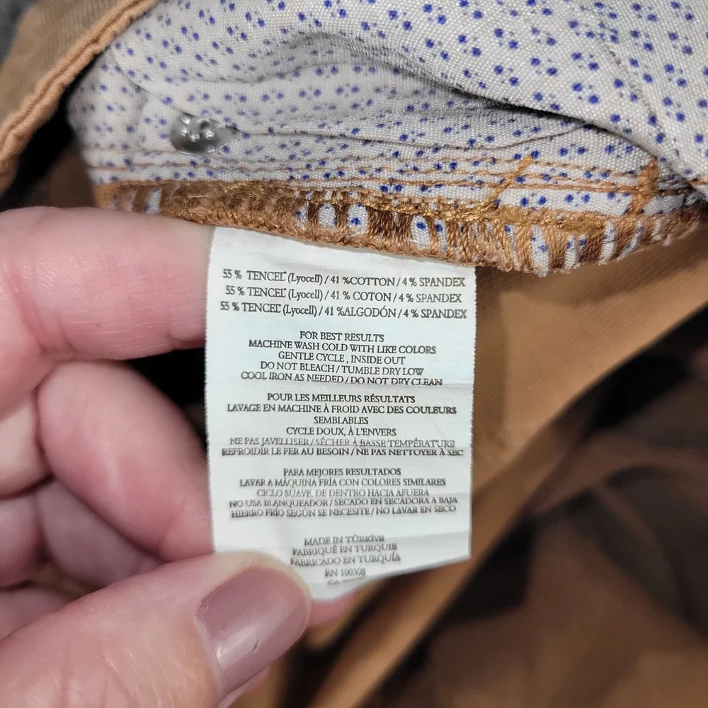 Peter Millar Pants Mens 38x30 Brown Wayfare Tailored Fit Tencel Blend Stretch